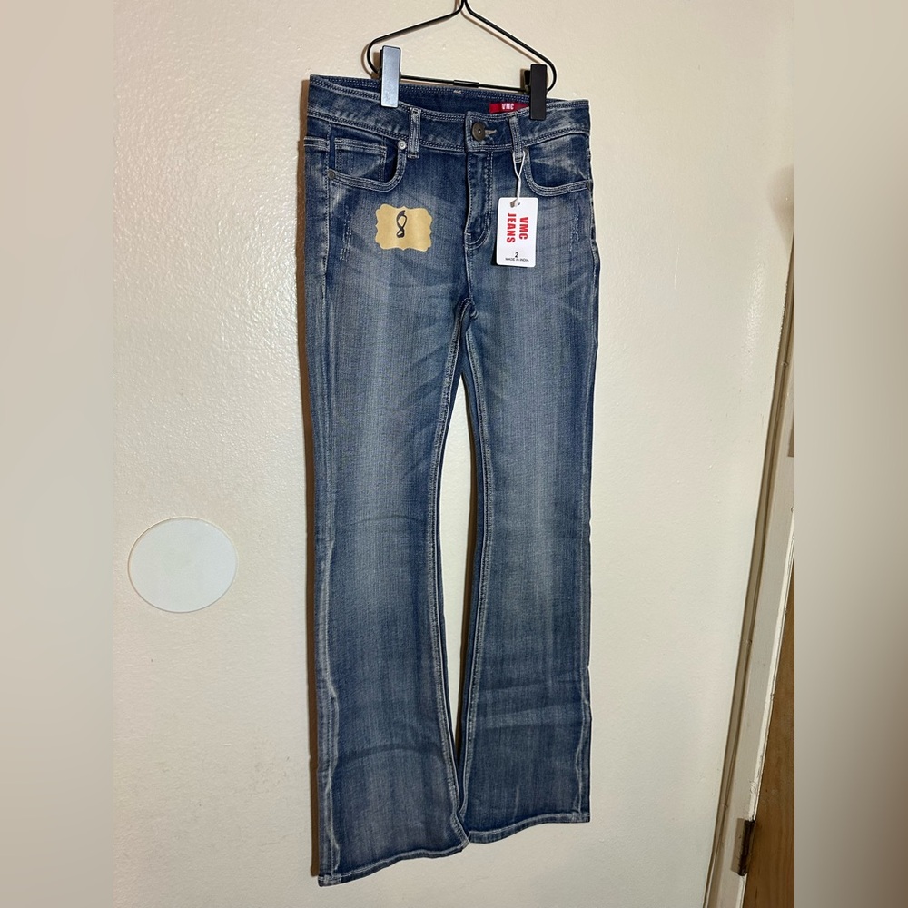 VMC deadstock 2000’s low rise flare stretchy jeans